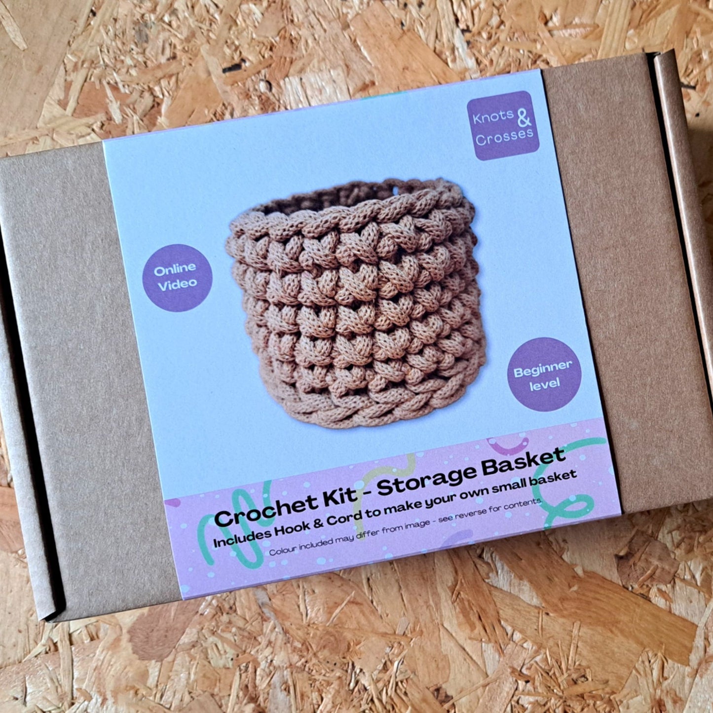 Crochet Storage Basket Craft Kit